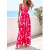 imagePRETTYGARDEN Womens Floral Maxi Dress Summer Outfits 2026 Spaghetti Strap Flowy Long Sundress Beach Vacation Boho DressesPink Floral