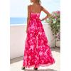 imagePRETTYGARDEN Womens Floral Maxi Dress Summer Outfits 2026 Spaghetti Strap Flowy Long Sundress Beach Vacation Boho DressesPink Floral