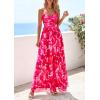 imagePRETTYGARDEN Womens Floral Maxi Dress Summer Outfits 2026 Spaghetti Strap Flowy Long Sundress Beach Vacation Boho DressesPink Floral