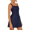 imagePRETTYGARDEN Womens Summer Sleeveless Mini Dress Square Neck A Line Short Cocktail Party Dresses Trendy 2026 Spring ClothesNavy Blue