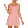 imagePRETTYGARDEN Womens Summer Sleeveless Mini Dress Square Neck A Line Short Cocktail Party Dresses Trendy 2026 Spring ClothesPink