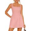 imagePRETTYGARDEN Womens Summer Sleeveless Mini Dress Square Neck A Line Short Cocktail Party Dresses Trendy 2026 Spring ClothesPink