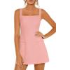 imagePRETTYGARDEN Womens Summer Sleeveless Mini Dress Square Neck A Line Short Cocktail Party Dresses Trendy 2026 Spring ClothesPink