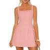 imagePRETTYGARDEN Womens Summer Sleeveless Mini Dress Square Neck A Line Short Cocktail Party Dresses Trendy 2026 Spring ClothesPink