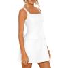 imagePRETTYGARDEN Womens Summer Sleeveless Mini Dress Square Neck A Line Short Cocktail Party Dresses Trendy 2026 Spring ClothesWhite
