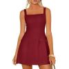 imagePRETTYGARDEN Womens Summer Sleeveless Mini Dress Square Neck A Line Short Cocktail Party Dresses Trendy 2026 Spring ClothesWine Red