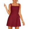 imagePRETTYGARDEN Womens Summer Sleeveless Mini Dress Square Neck A Line Short Cocktail Party Dresses Trendy 2026 Spring ClothesWine Red