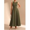 imagePRETTYGARDEN Womens Summer Tank Maxi Dress 2026 Spring Sleeveless Swing A Line Long Flowy Elegant Cocktail Dresses PocketsArmy Green