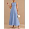 imagePRETTYGARDEN Womens Summer Tank Maxi Dress 2026 Spring Sleeveless Swing A Line Long Flowy Elegant Cocktail Dresses PocketsLight Blue