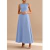 imagePRETTYGARDEN Womens Summer Tank Maxi Dress 2026 Spring Sleeveless Swing A Line Long Flowy Elegant Cocktail Dresses PocketsLight Blue