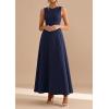 imagePRETTYGARDEN Womens Summer Tank Maxi Dress 2026 Spring Sleeveless Swing A Line Long Flowy Elegant Cocktail Dresses PocketsNavy Blue