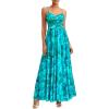 imagePRETTYGARDEN Womens Floral Maxi Dress Summer Outfits 2026 Spaghetti Strap Flowy Long Sundress Beach Vacation Boho DressesGreen Floral