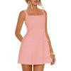 imagePRETTYGARDEN Womens Summer Sleeveless Mini Dress Square Neck A Line Short Cocktail Party Dresses Trendy 2026 Spring ClothesPink