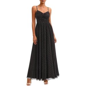 imagePRETTYGARDEN Womens Floral Maxi Dress Summer Outfits 2026 Spaghetti Strap Flowy Long Sundress Beach Vacation Boho DressesPolka Dot Black White