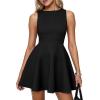 imagePRETTYGARDEN A Line Dresses for Women 2026 Elegant Classy Sleeveless Summer Short Tank Cocktail Party Spring Mini DressBlack