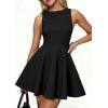 imagePRETTYGARDEN A Line Dresses for Women 2026 Elegant Classy Sleeveless Summer Short Tank Cocktail Party Spring Mini DressBlack