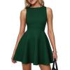 imagePRETTYGARDEN A Line Dresses for Women 2026 Elegant Classy Sleeveless Summer Short Tank Cocktail Party Spring Mini DressDark Green