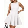 imagePRETTYGARDEN A Line Dresses for Women 2026 Elegant Classy Sleeveless Summer Short Tank Cocktail Party Spring Mini DressWhite
