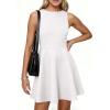 imagePRETTYGARDEN A Line Dresses for Women 2026 Elegant Classy Sleeveless Summer Short Tank Cocktail Party Spring Mini DressWhite