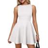 imagePRETTYGARDEN A Line Dresses for Women 2026 Elegant Classy Sleeveless Summer Short Tank Cocktail Party Spring Mini DressWhite