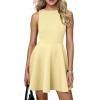 imagePRETTYGARDEN A Line Dresses for Women 2026 Elegant Classy Sleeveless Summer Short Tank Cocktail Party Spring Mini DressYellow