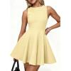 imagePRETTYGARDEN A Line Dresses for Women 2026 Elegant Classy Sleeveless Summer Short Tank Cocktail Party Spring Mini DressYellow