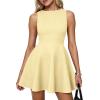 imagePRETTYGARDEN A Line Dresses for Women 2026 Elegant Classy Sleeveless Summer Short Tank Cocktail Party Spring Mini DressYellow