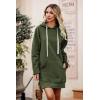imagePRETTYGARDEN Sweatshirt for Women 2025 Fall Oversized Pullover Long Sleeve Casual Hoodie Dress Kangaroo Pocket Winter ClothesArmy Green