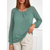 imagePRETTYGARDEN Womens Long Sleeve Shirts Lace Tops 2025 Fall Fashion Outfits Dressy Casual Blouses Work ClothesSage Green