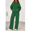 imagePRETTYGARDEN Womens 2 Piece Outfits Fall Sweatsuits Oversized Hoodies Wide Leg Sweatpants Tracksuits Lounge Matching SetsGreen