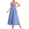 imagePRETTYGARDEN Cocktail Dresses for Women 2026 Summer Formal Elegant Tube Top Strapless Spring Wedding Guest Party Midi DressLight Blue