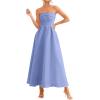 imagePRETTYGARDEN Cocktail Dresses for Women 2026 Summer Formal Elegant Tube Top Strapless Spring Wedding Guest Party Midi DressLight Blue
