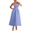 imagePRETTYGARDEN Cocktail Dresses for Women 2026 Summer Formal Elegant Tube Top Strapless Spring Wedding Guest Party Midi DressLight Blue