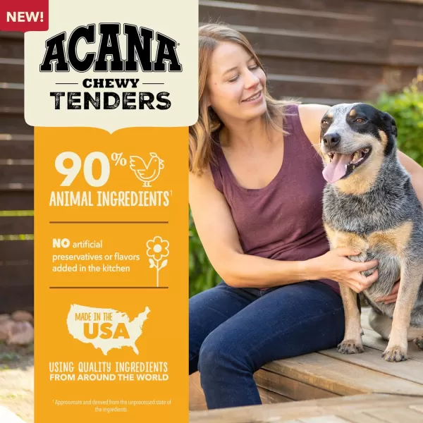 imageACANA High Protein Biscuits Dog Treats Crunchy Chicken Liver Recipe 9ozChewy Tenders Chicken 4oz