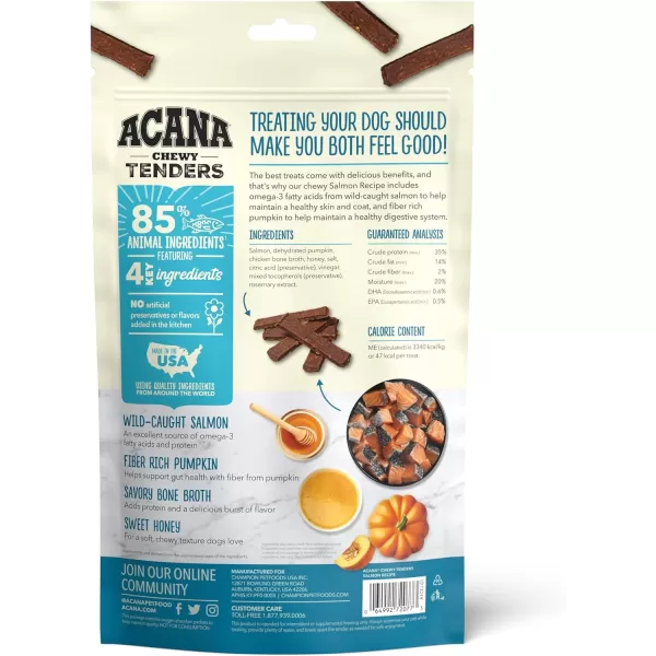 imageACANA High Protein Biscuits Dog Treats Crunchy Chicken Liver Recipe 9ozChewy Tenders Salmon 4oz