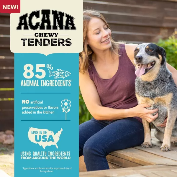 imageACANA High Protein Biscuits Dog Treats Crunchy Chicken Liver Recipe 9ozChewy Tenders Salmon 4oz