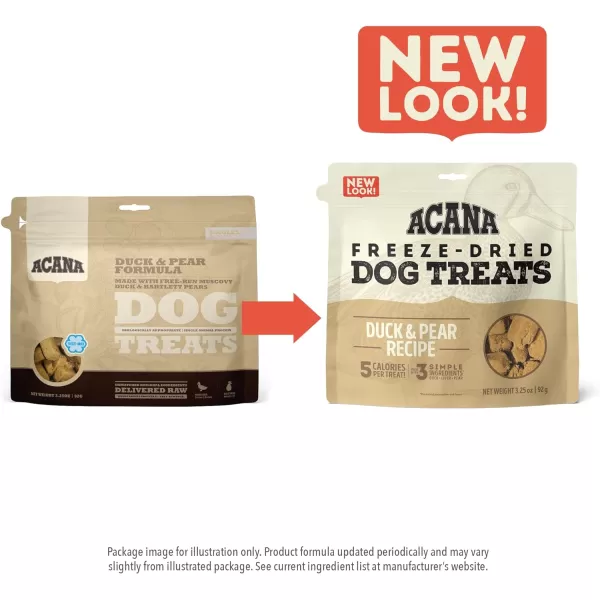 imageACANA High Protein Biscuits Dog Treats Crunchy Chicken Liver Recipe 9ozFreezeDried Treats Duck amp Pear 125oz