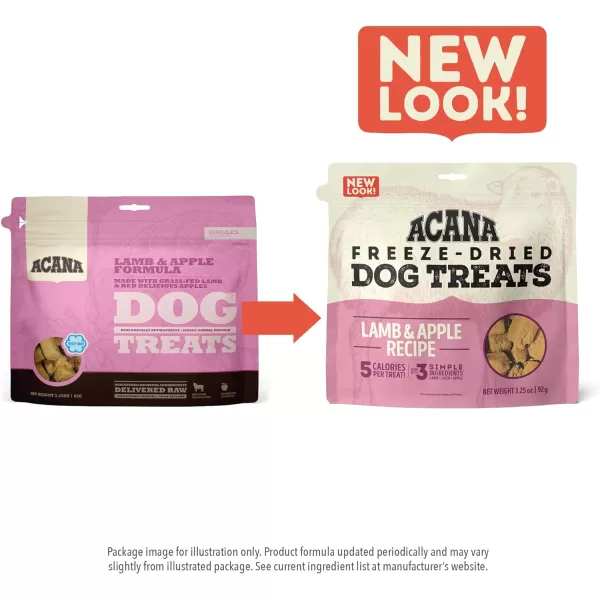 imageACANA High Protein Biscuits Dog Treats Crunchy Chicken Liver Recipe 9ozFreezeDried Treats Lamb amp Apple 325oz