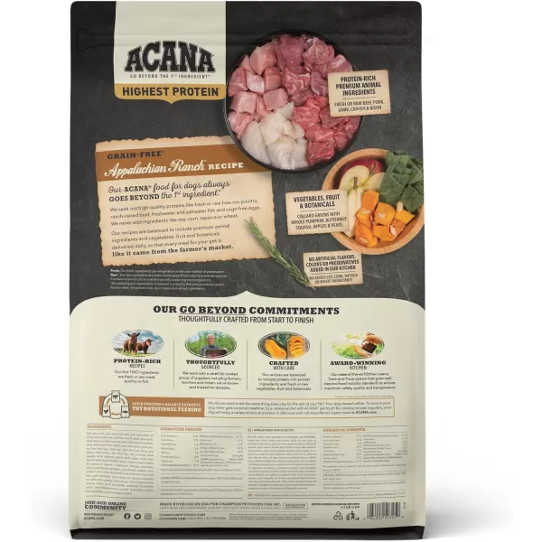imageACANA Highest Protein Dry Dog Food Wild Atlantic Fish Recipe 25lbAppalachian Ranch 45 Pound Pack of 1