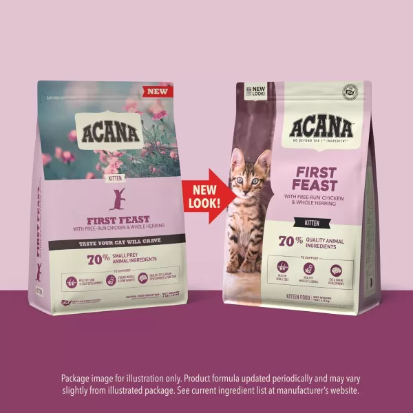 imageACANA PREMIUM PATE Wet Cat Food for Kittens High Protein Chicken and Tuna in Bone Broth Recipe 3 oz Case of 24ACANA Cat First Feast 4 Pound Pack of 1