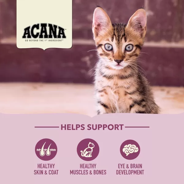 imageACANA PREMIUM PATE Wet Cat Food for Kittens High Protein Chicken and Tuna in Bone Broth Recipe 3 oz Case of 24ACANA Cat First Feast 4 Pound Pack of 1