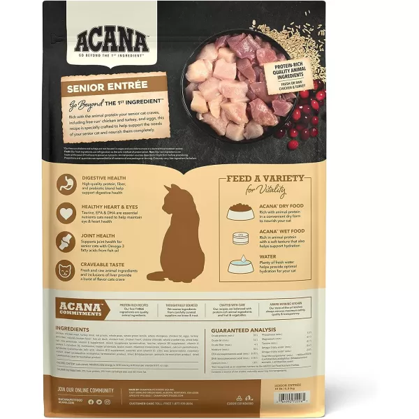 imageACANA PREMIUM PATE Wet Cat Food for Kittens High Protein Chicken and Tuna in Bone Broth Recipe 3 oz Case of 24ACANA Cat Senior Entre 10 Pound Pack of 1