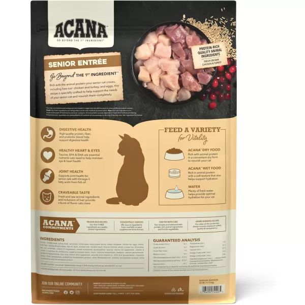imageACANA PREMIUM PATE Wet Cat Food for Kittens High Protein Chicken and Tuna in Bone Broth Recipe 3 oz Case of 24ACANA Cat Senior Entre 10 Pound Pack of 1