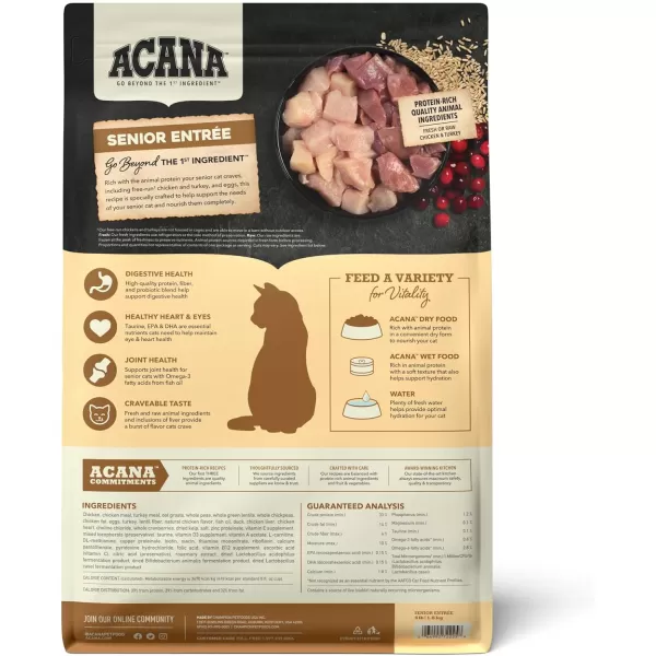 imageACANA PREMIUM PATE Wet Cat Food for Kittens High Protein Chicken and Tuna in Bone Broth Recipe 3 oz Case of 24ACANA Cat Senior Entre 4 Pound Pack of 1