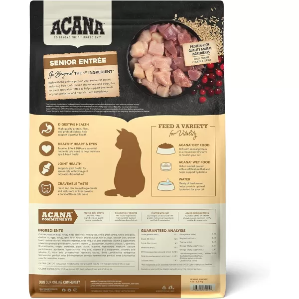imageACANA PREMIUM PATE Wet Cat Food for Kittens High Protein Chicken and Tuna in Bone Broth Recipe 3 oz Case of 24ACANA Cat Senior Entre 4 Pound Pack of 1