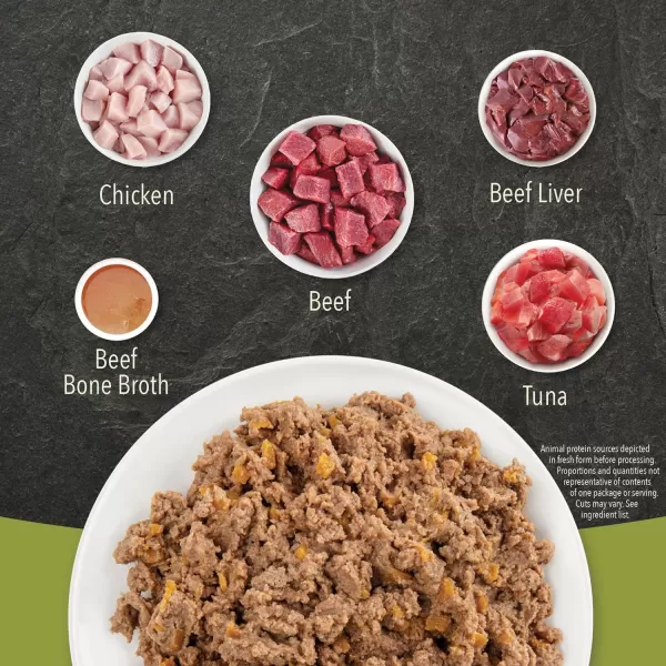 imageACANA PREMIUM PATE Wet Cat Food for Kittens High Protein Chicken and Tuna in Bone Broth Recipe 3 oz Case of 24Wet Food Beef Chicken amp Tuna 55 Ounce Pack of 1
