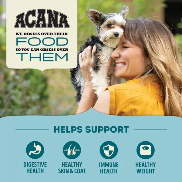 imageACANA Premium Chunks Wet Dog Food Beef Recipe in Bone Broth 128oz Case of 12Grain Free Kibble Freshwater Fish 25 Pound Pack of 1