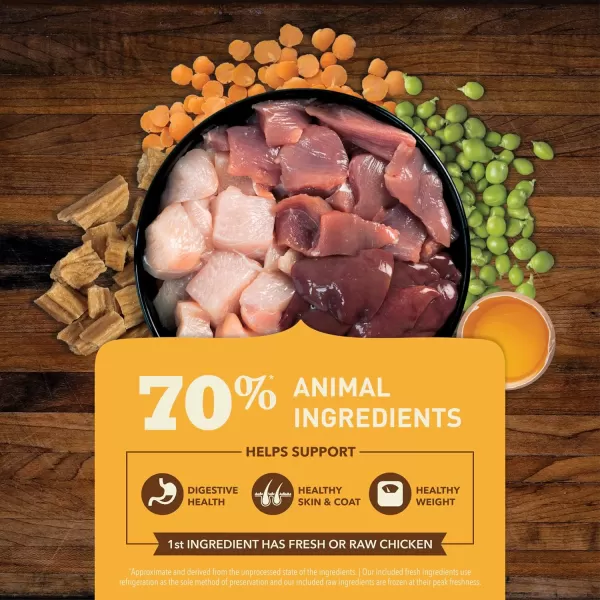 imageACANA Premium Chunks Wet Dog Food Beef Recipe in Bone Broth 128oz Case of 12Grain Free Kibble with Jerky Chicken 17 Pound Pack of 1