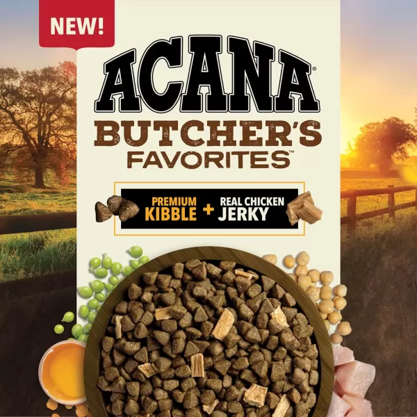 imageACANA Premium Chunks Wet Dog Food Beef Recipe in Bone Broth 128oz Case of 12Grain Free Kibble with Jerky Chicken 4 Pound Pack of 1