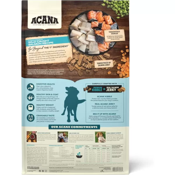imageACANA Premium Chunks Wet Dog Food Beef Recipe in Bone Broth 128oz Case of 12Grain Free Kibble with Jerky Salmon 17 Pound Pack of 1